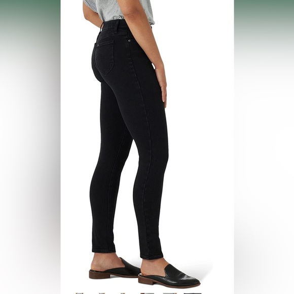 Lee Women's Ultra Lux Mid-Rise Slim Fit Skinny Jean - Picture 4 of 5